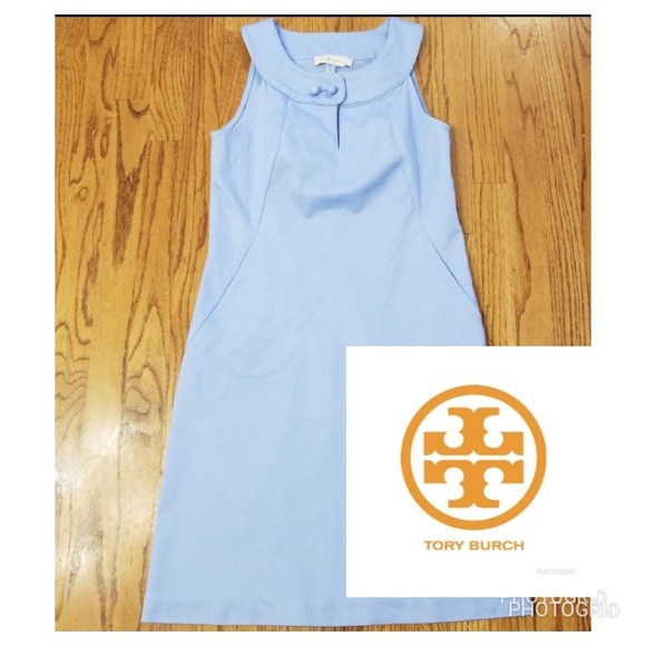 Tory Burch Dresses & Skirts - Tory Burch Blue Sleeveless Sheath Dress